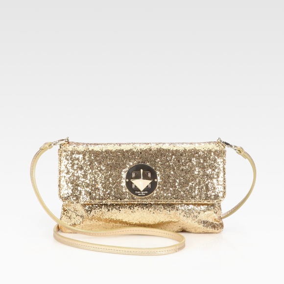 kate spade Handbags - KATE SPADE Metallic Miss Glitter Crossbody Bag